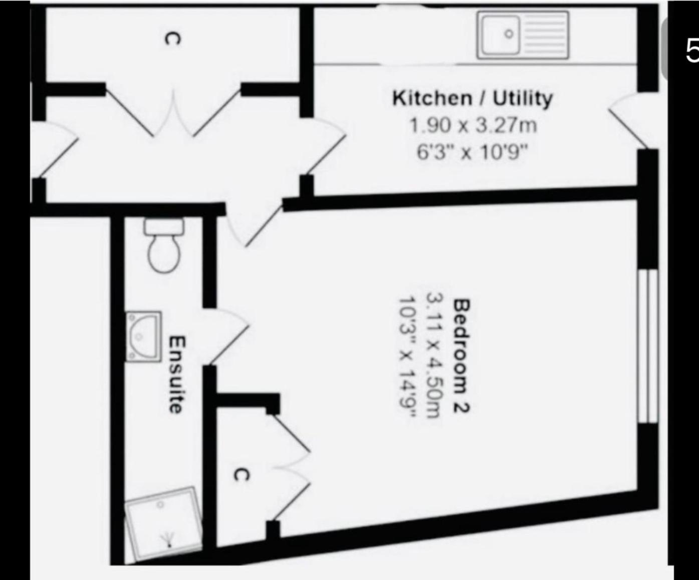 Modern Ground Floor With Free Parking Very Near Centre Apartment